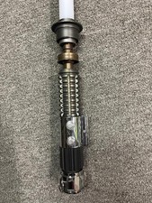 STAR WARS N Sabers Obi Wan Ep.4 Weathered Neopixel LightSaber W/Crystal Chamber  picture