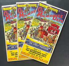 1967 OLD MILWAUKEE DAYS SCHLITZ CIRCUS PARADE FOURTH OF JULY GUIDE & MAP LOT 3x picture