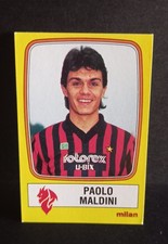 PANINI FOOTBALLERS 1985 86 rookie Paolo Maldini figurine RARE SOLD OUT picture