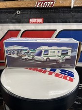 1998 Hess Recreation Van toy set, which includes a dune buggy and a motorcycle. picture