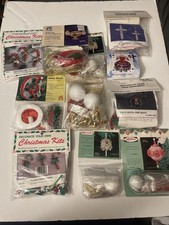Lot of (11) Factory Sealed Vintage Christmas Ornament Craft Kits  picture