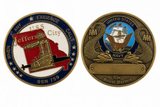 US NAVY USS Jefferson City SSN-759 Silent Service Submarine Challenge Coin picture