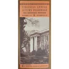 Vintage 1965 - Virginia's Annual Autumn Pilgrimage - Tourist Brochure picture