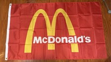 McDonald’s 3x5 Feet Flag Banner restaurant gift memorabilia decor picture