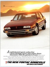 1987 PONTIAC BONNEVILLE CAR AUTOMOBILE Vintage 8.5