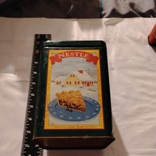 Vintage Early 1990s Nestle 4 Seasons Tin Canister + Original Recipes fair no lid picture
