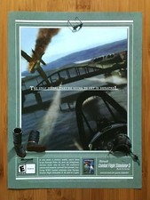 Microsoft Combat Flight Simulator 3 PC 2002 Print Ad/Poster Official Big Box Art picture