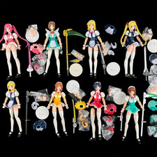 Atelier Sai Duel Maid Action Figure 8pc Lot - Berlinetta Carrera Shelby Lutecia picture