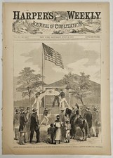1865 Harper's Weekly July 22 Lincoln Conspirators Execution Gettysburg picture