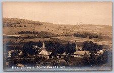 K32/ South Valley New York RPPC Postcard c1910 Otsego County Birdseye 981 picture