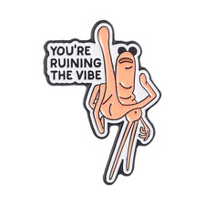 Marcus the Worm I'M Mildly Irritated Enamel Pin You'Re Ruining the Vibeb Middle picture