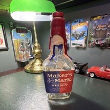 Rare Maker's Mark Rock the Vote Election Bottle - Red White Blue Wax Eleph/donk picture