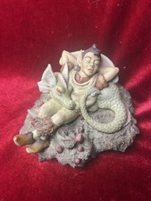 Dragon and Elf Figurine 1988 Enchantica, Jonquil & Rattajack “ Safe” Protection picture