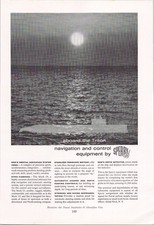 Sperry USS Triton Submarine Navigation Equipment 1960 Vintage Magazine Ad picture