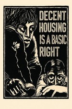 Decent Housing is a Basic Right ✊ Vintage-Style Poster - 16x24” picture
