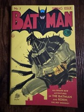 1/1 BATMAN No. 1 ORIGINAL ART ABSOLUTE BATMAN COLORED SKETCH BY A. Micelli w/COA picture