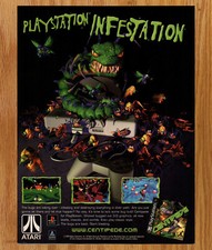 Centipede Playstation Infestion  - Video Game Print Ad Poster Promo Art 1999 picture