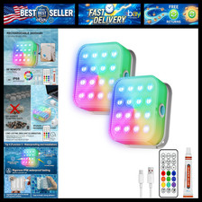 Rechargeable Submersible LED Lights, Waterproof Pool Lights for Above Ground/Ing picture