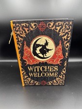 Witches Welcome magnetic book Halloween decor decoration HomeGoods Paper Cardboa picture