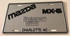 Montgomery Mazda Dealership License Plate MX-6 Charlotte NC 1991 1992 1993 1994 picture