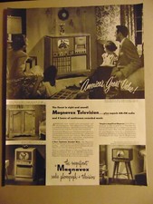 1949 Magnavox Television AM-FM Radio vintage print ad picture