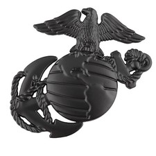 US Marine Corps USMC Metal Car Emblem -Eagle & Globe -  picture