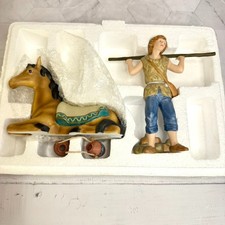 Vtg Hawthorne Village Thomas Kinkade Loyal Horse Humble Peasant Nativity 2004 picture