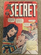 My Secret #3 Superior Comic 1949 - Acid In The Face Story  Rare Romance GGA picture
