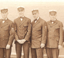WWI Navy Petty Officers Real Photo Postcard RPPC picture