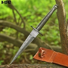 Rare British Fairbain Skyes 7th Revision Commando Knife Double Edge Ww2 Dagger picture