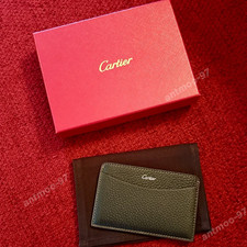 New Cartier Cardholder Wallet Black Leather | Collectible Promotional AD Gift picture