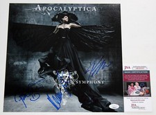 APOCALYPTICA SIGNED 12x12 7TH SYMPHONY ALBUM PHOTO AUTOGRAPHED +JSA COA picture