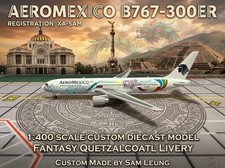 JC Wings 1:400 Aeromexico B767-300ER Quetzalcoatl Mexico Diecast Custom Model picture
