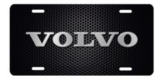 VOLVO Inspired Art on Black simulated carbon fiber Aluminum License Plate B picture