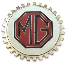 MG  CAR GRILLE BADGE RED AND BLACK VERSION MGB MGA MG MIDGET picture