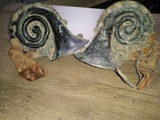 automotive snail electric horn - lot of 2 - with mounting brackets 1950's picture
