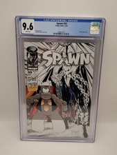 Spawn #10  CGC 9.6 NM+  Black and White Cover  Cerebus Appearance White Pages picture
