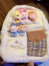 Potdemiel Disney Winnie the Pooh Whimsical Party Plush Backpack, White/Beige M picture