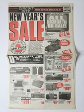 Circuit City 1994 Super Nintendo Mario All Stars Street Fighter II Foldout Ad picture