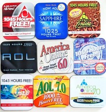 AOL Vintage America Online Discs / CDs in Tins Collection - Excellent condition picture