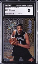 1997-98 BOWMAN'S BEST BEST PICKS #BP8 TIM DUNCAN CGC 8 picture