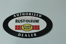 Vintage Rust-Oleum Sticker Decal Dealer 6