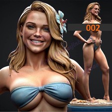 Bikini Girl 1/8 1/4 1/3 1/2 3D Print Model Kit Unpainted Unassembled 2 Ver NSFW picture