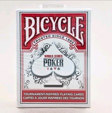 World Series of Poker Playing Cards - Red Deck - Bicycle - New and Sealed 2010 picture