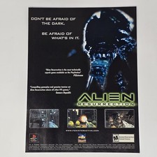 Alien Resurrection Sony PS1 Don't Be Afraid Print Ad/Poster Official Promo Art picture