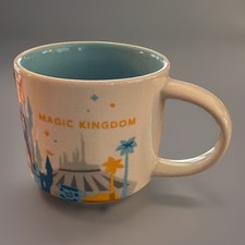 ATTN COLLECTORS Disney Magic Kingdom Starbucks YAH Mug 14oz | RARE FIND picture
