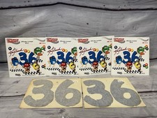 NOS LOT OF (6) Ken Schrader #36 M&M’s Racing Team Sticker Decals picture