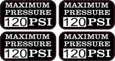 StickerTalk Maximum Pressure 120 PSI Vinyl Stickers, 2 inches x 1 inches picture