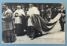 Funeral Postcard CPA Maréchal Foch Cardinals Clergy Paris 1929 picture