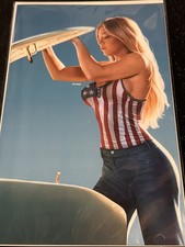 Sydney Sweeney 2025 American Babe Jeans Sultry Slashers VIRGIN Variant 🤩 picture